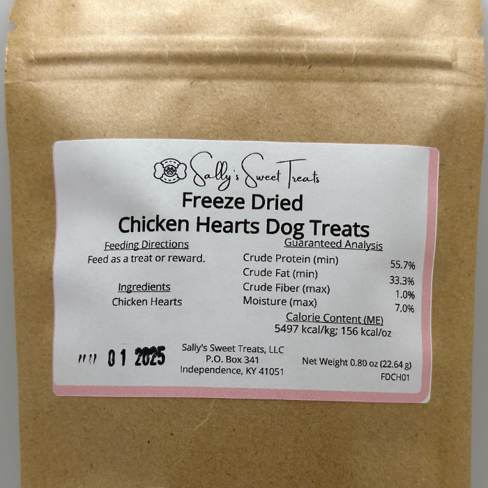 Freeze Dried Chicken Hearts