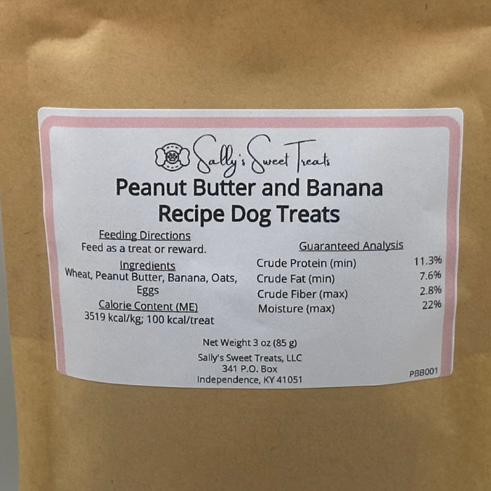 Peanut Butter and Banana Recipe Dog Treats