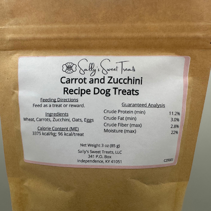 Carrot and Zucchini Recipe Dog Treats