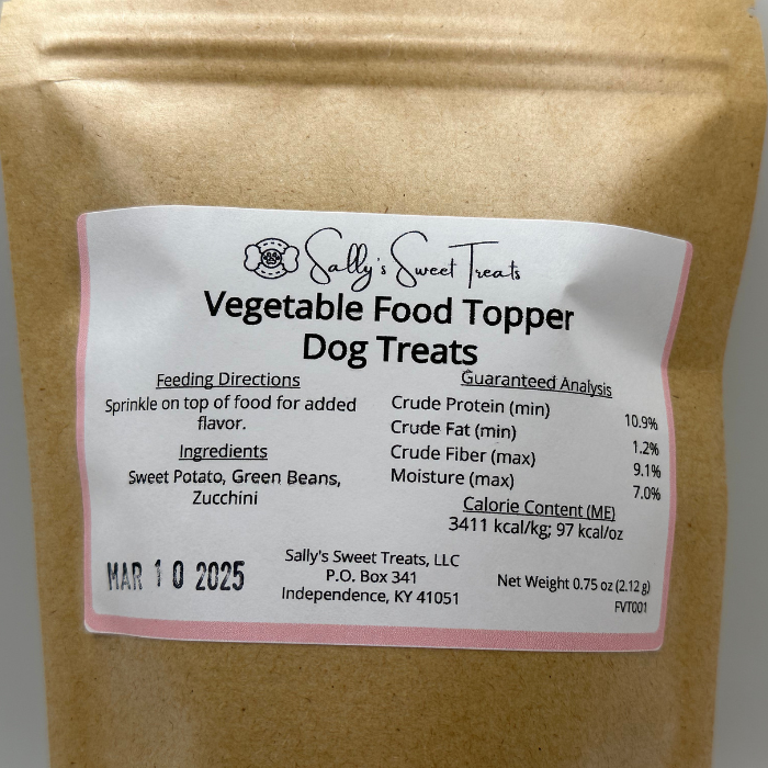 Vegetable Food Topper Dog Treats